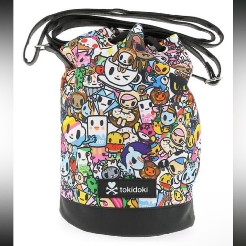 Tokidoki Multicolor Character Mini Bucket Bag